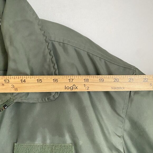 USAF Flight Jacket Cold Weather Men XL Green Genuine From USS D. D. Eisenhower - Picture 7 of 12